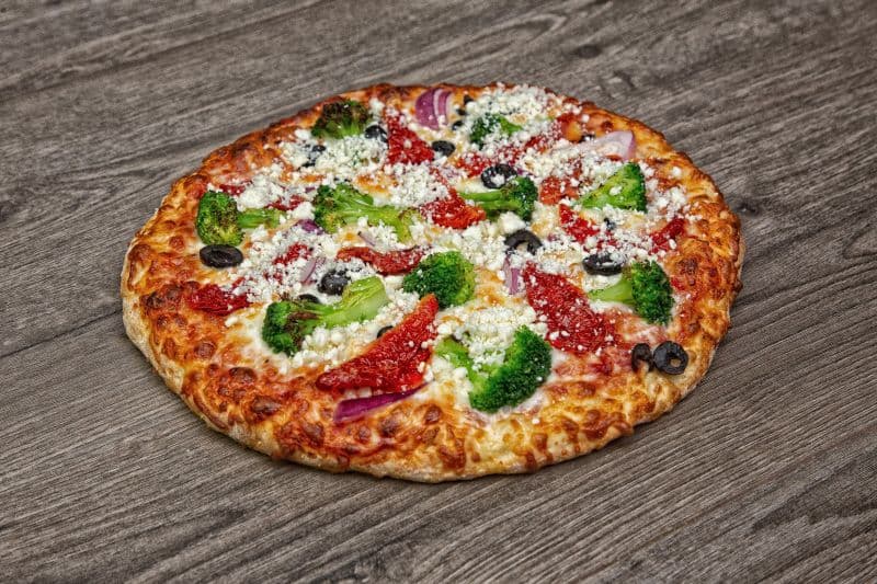 Mediterranean Veggie Sensation Pizza (Vegetarian)