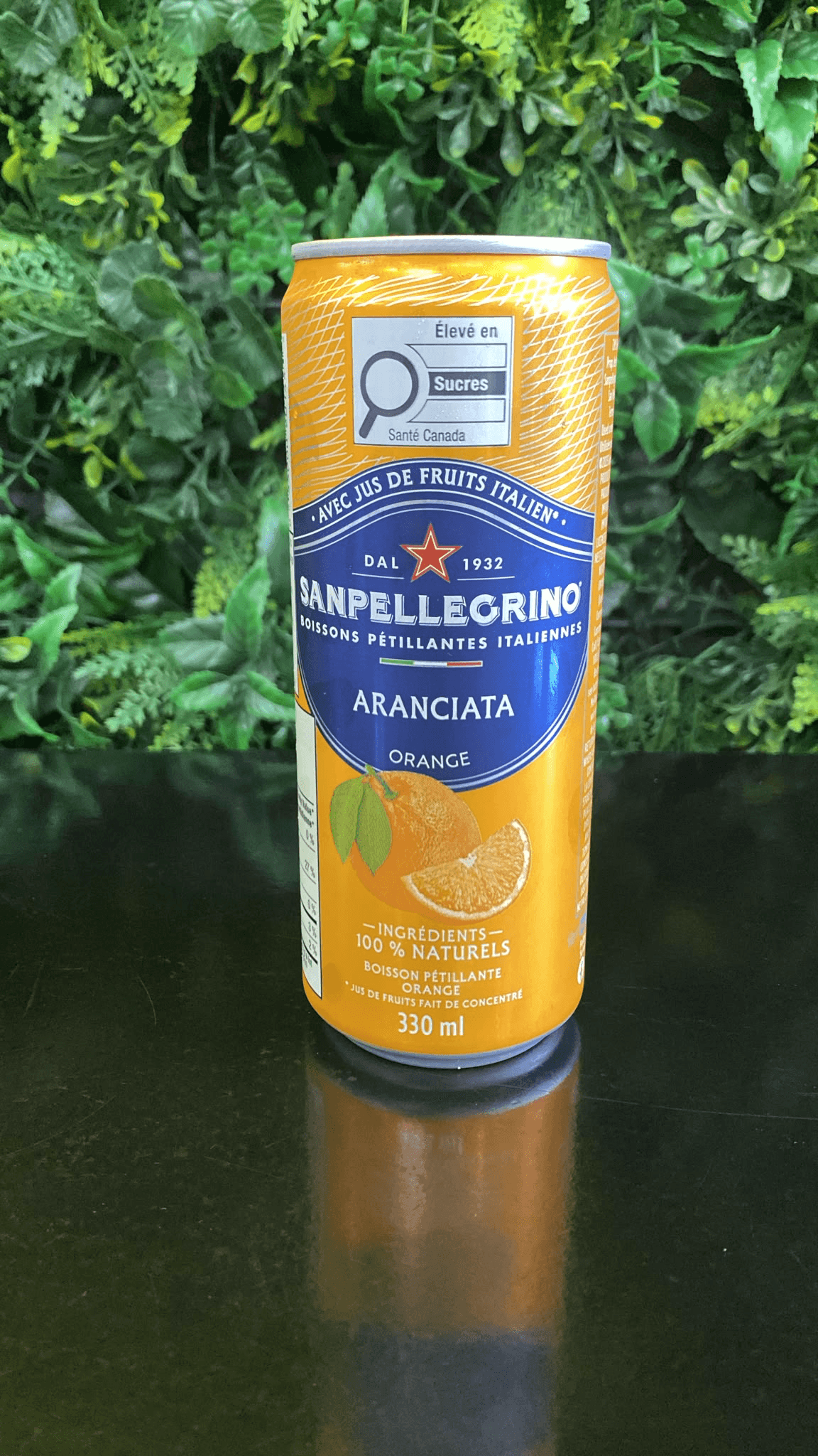 San Pellegrino orange